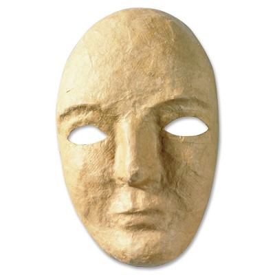 Creativity Street Paper Mache Masks 6"x3"x8" 12/PK Beige 419012 21196419018  182778285168